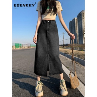 EOENKKY  กระโปรง กระโปรงยีนส์ กระโปรงกางเกง 2023 NEW Style 080201 High quality Korean Style Stylish Beautiful A93M1OL 36Z230909