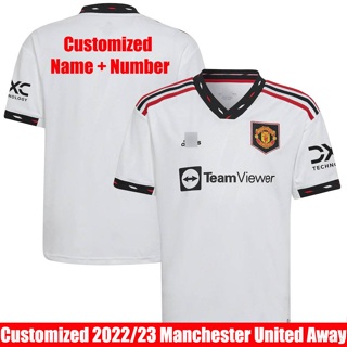 เสื้อกีฬาแขนสั้น ลายทีมชาติฟุตบอล Manchester 22-23 ชุดเหย้า สําหรับผู้ชาย