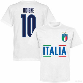 เสื้อยืดคอกลม แขนสั้น พิมพ์ลาย World Cup Italy Jersey Fans Chiellini Insivne Raspadori พลัสไซซ์