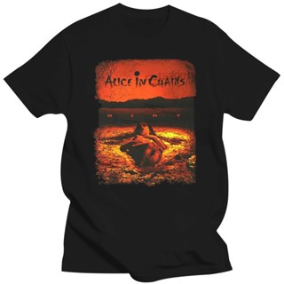 Neu ใหม่ Alice In Chains เสื้อยืดลําลอง สําหรับผู้ชาย แขนสั้น พิมพ์ลายวงร็อค