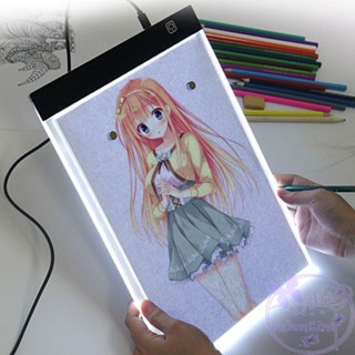 แผ่นคัดลอกลายอะคริลิค Led ขนาด A4 หรี่แสงได้ 3 ระดับ ขนาด A4 สําหรับวาดภาพ ของขวัญวาเลนไทน์