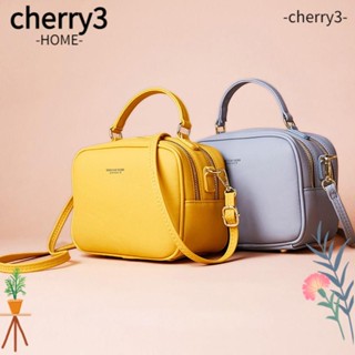 Cherry3 กระเป๋าสะพายไหล่ กระเป๋าถือ หนัง PU แบบนิ่ม จุของได้เยอะ พิมพ์ลาย สําหรับสตรี 2023