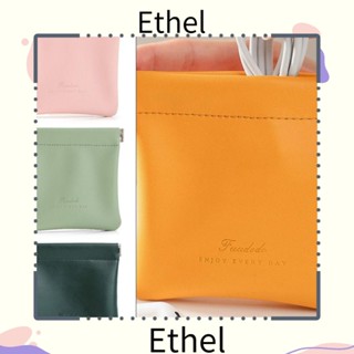 Ethel1 กระเป๋าเครื่องสําอาง กันน้ํา อเนกประสงค์ ฤดูใบไม้ผลิ สําหรับใส่ลิปสติก สายเคเบิ้ล