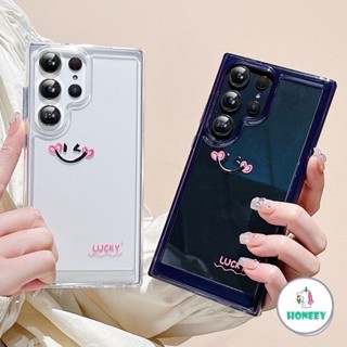 SAMSUNG เคสโทรศัพท์มือถือ ลายหน้ายิ้ม สําหรับ A23 A13 A04 A32 A12 A22 4G s21 Ultra S23 S22 Ultra A50s A30s A52 4G 5G A52S A51 A10S A71 A73 5G