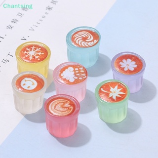 &lt;Chantsing&gt; สติกเกอร์ติดผม รูปแก้วน้ํา ดอกไม้ แก้วกาแฟ ขนาดเล็ก เรืองแสง DIY ลดราคา 5 ชิ้น