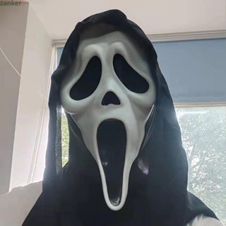 【พร้อมส่ง】 Screaming Ghostface Death Mask Scream Death Mask Horror Skull Halloween Party Cosplay Props For Men Women