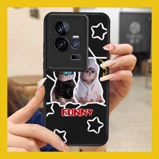 Waterproof Back Cover Phone Case For VIVO IQOO11 luxurious personality Cartoon Dirt-resistant heat dissipation texture