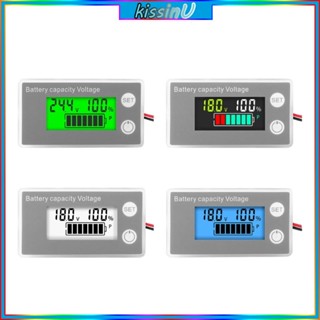 Kiss โวลต์มิเตอร์ดิจิทัล โวลต์มิเตอร์ DC8-100V สองสาย หน้าจอ LCD