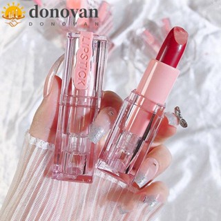 Donovan ลิปสติก ลิปกลอส เนื้อเจลลี่ใส กันน้ํา สีชมพู 4 สี