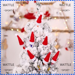 Wattle หมวกซานตาคลอส สีแดง สําหรับตกแต่งเทศกาลคริสต์มาส 25 ชิ้น