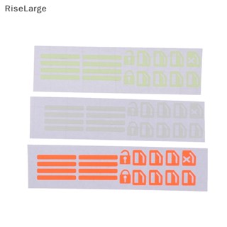 [RiseLarge] ใหม่ สติกเกอร์ปุ่มกดหน้าต่างรถยนต์ เรืองแสง