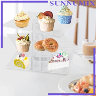 [Sunnimix] ชั้นวางเค้ก ลายดอกไม้ 3 ชั้น สําหรับวันครบรอบแต่งงาน คริสต์มาส