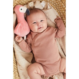 H&amp;M บอดี้สูทแบบป้ายไขว้กัน แพ็ก 5 ตัว Girl 5-pack wrapover bodysuits 0814306_4