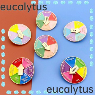 Eucalytus1 พวงกุญแจเข็มทิศโลหะ หลากสี สําหรับเครื่องประดับ เสื้อผ้า ของขวัญ