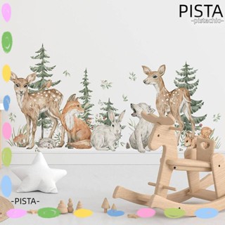 Pista สติกเกอร์ติดผนัง มีกาวในตัว ทนทาน ใช้ซ้ําได้ สําหรับตกแต่งห้องนั่งเล่น