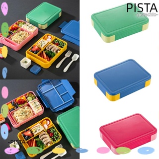 Pista กล่องอาหารกลางวันเบนโตะ พลาสติก อเนกประสงค์ 1300 มล. พร้อมช่องใส่อาหาร 5 ช่อง กันรั่ว สําหรับเด็ก และผู้ใหญ่