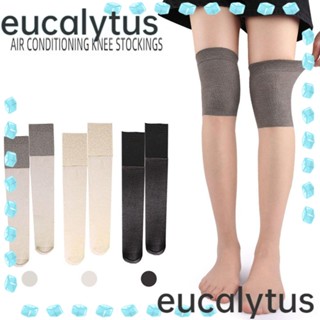 Eucalytus1 ถุงเท้าโพลีเอสเตอร์ ป้องกันเข่า กันลื่น ระบายอากาศ คุณภาพสูง สําหรับผู้หญิง