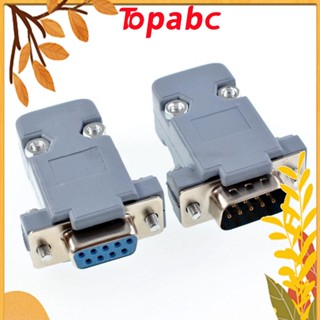 Top ปลั๊กเชื่อมต่อ DB9 D-sub 485 COM พอร์ต 9 Pin ปลั๊ก COM RS232 Serial ถอดได้ พร้อมอะแดปเตอร์พลาสติก DB9