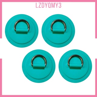 [Lzdyqmy3] แผ่นบอร์ด D Rings สําหรับเรือคายัค 4 ชิ้น