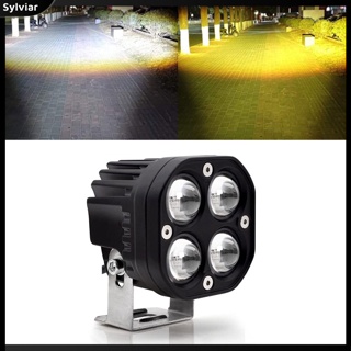 [sylviar] ไฟสปอตไลท์ Led 4 ดวง 3 นิ้ว 80w 6000k 3000k 8000LM ดัดแปลง สําหรับรถยนต์ รถจักรยานยนต์