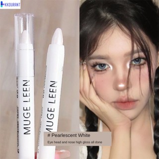 Mugeleen High-gloss Pen Eye Head Lying Silkworm Brighten Pearlescent Matte Flash Eyeshadow Stick Lazy Must-have KDURANT