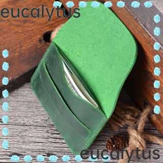 Eucalytus1 กระเป๋าใส่เหรียญ หนังแท้ แบบสร้างสรรค์ สไตล์เรโทร