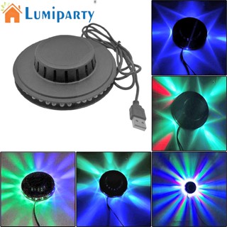 Lumiparty โคมไฟดิสโก้ Led 5w ขนาดเล็ก ควบคุมด้วยเสียง ชาร์จ Usb สําหรับตกแต่งเวที ปาร์ตี้