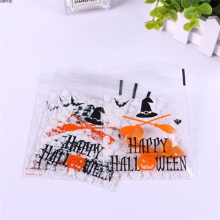 [พร้อมส่ง] Happy Halloween Candy Bags Gift Cookie Bags Cookie Treats Plastic Packaging Bags Halloween Party Decoration Supplies