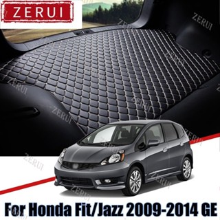 Zr แผ่นหนังรองท้ายรถยนต์ สําหรับ Honda Fit 2009-2014