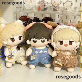 Rosegoods1 เสื้อฮู้ดดี้ลําลอง ผ้าฝ้าย 20 ซม. คุณภาพสูง สําหรับตุ๊กตา 1/12 1 ชุด 1 ชิ้น