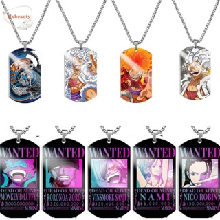 Mxbeauty สร้อยคอโชคเกอร์ สเตนเลส ลายอนิเมะ Zoro Robin charms Friends เครื่องประดับ ของขวัญคอสเพลย์ แฟนคลับ คอลเลกชัน เรขาคณิต สําหรับผู้ชาย