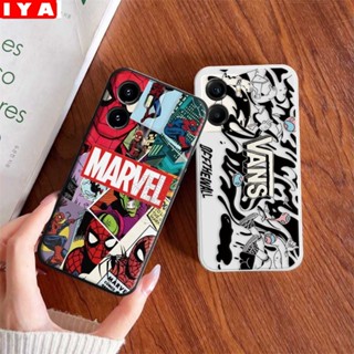 เคสโทรศัพท์มือถือแบบนิ่ม ขอบตรง ลายการ์ตูนอะนิเมะ M.ARVEL สําหรับ Realme C53 C55 C35 C33 C30 C30s C31 C11 2021 10 8i 9i 5i 6i 7i C21Y C25Y C15 C12 C25 C3 C17 C2