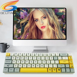 [Qcutable.th] ชุดปุ่มกดคีย์บอร์ดเล่นเกม 127 121-Key PBT XDA DIY สําหรับสวิตช์ MX