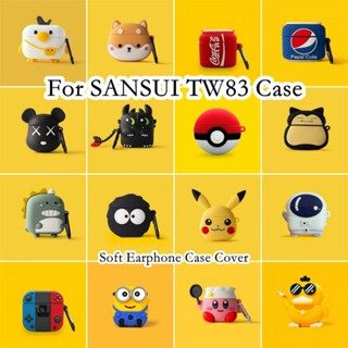 พร้อมส่ง!  เคสหูฟัง แบบนิ่ม ลายการ์ตูน สําหรับ SANSUI TW83 SANSUI TW83