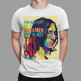 เสื้อยืด พิมพ์ลาย John Lennon Im A Dreamer Rock And Roll 60S 70S 80S สไตล์เรโทร