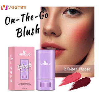 Mliiilo Blush Stick High Light Three-dimensional Repair Volume Rouge Waterproof Moisturizing Blush Stick veemm