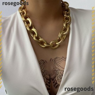 Rosegoods1 สร้อยคอโชคเกอร์ ผู้หญิง พังก์ ฮิปฮอป คอ เครื่องประดับ