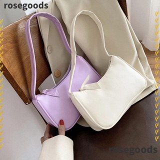 Rosegoods1 กระเป๋าสะพายไหล่ กระเป๋าคลัทช์ กระเป๋าช้อปปิ้ง ขนาดเล็ก สไตล์เรโทร