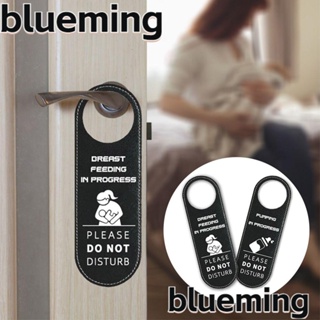 Blueming2 ป้ายเตือน หนัง PU สองด้าน กันน้ํา ทนทาน สําหรับแขวนประตู คาเฟ่ โรงแรม