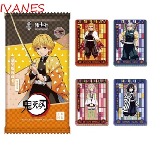 Ivanes ฟิกเกอร์การ์ด ลายอนิเมะ Demon Slayer Kamado Tanjirou กันน้ํา ทนทาน ของเล่นสําหรับเด็ก