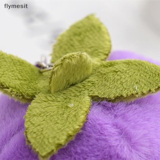 Flymesit พวงกุญแจ จี้ตุ๊กตาการ์ตูนผลไม้ มังคุด บลูเบอร์รี่ แมนดาริน ส้ม แอปเปิ้ล ลูกแพร์ ลูกแพร์ นุ่ม พวงกุญแจ ที่ใส่กระเป๋า ปอมปอมสด ตุ๊กตายัดไส้ ของเล่น EN