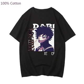 เสื้อยืด พิมพ์ลายกราฟิกการ์ตูนอนิเมะญี่ปุ่น My Hero Academia Dabi สไตล์ฮาราจูกุ สําหรับผู้ชาย