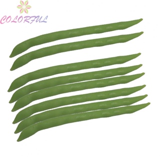 【COLORFUL】Fake Green Beans Realistic Appearance Artificial Vegetables High Quality