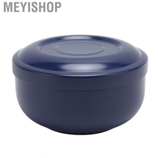 Meyishop Men Shaving Soap Bowl Dark Blue Wide Mouth Foam  Mug Cup ABE