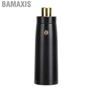 Bamaxis RCA Female to XLR Male Adapter Gold Plated Audio Connector for Mixer Microphone Black