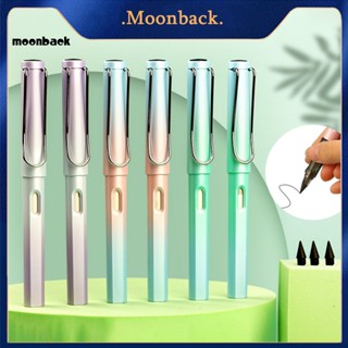 &lt;moonback&gt; ชุดดินสอปากกา สเตนเลส ลบได้ และรีฟิลได้ ทนทาน สําหรับวาดภาพ ร่างภาพ รวมดินสอนิรันดร์ 9 ชิ้น พร้อมยางไล่โทนสี สําหรับศิลปิน