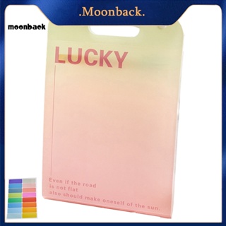 &lt;moonback&gt; แฟ้มโฟลเดอร์ ขนาด A4 13 ช่อง 13 ช่อง พร้อมกระดุมแป๊ก อเนกประสงค์ สําหรับโรงเรียน และสํานักงาน