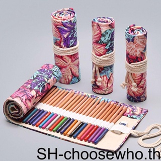 【Choo】กระเป๋าผ้าใบ สําหรับใส่ปากกา ดินสอ 12-72 ช่อง