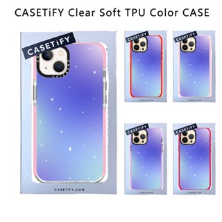 Casetify X Starry by Sanctuary เคสโทรศัพท์มือถือ TPU นิ่ม แบบใส ขอบสีชมพู ชมพู แดง ชมพู ม่วง สําหรับ IPhone 15 14 13 12 11 Pro MAX Mini XS MAX XR X SE 6 6S 7 8 Plus