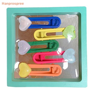 Hanprospree&gt; กิ๊บติดผมหน้าม้า รูปปากเป็ด สีแคนดี้ หลายสไตล์ เหมาะกับฤดูร้อน สําหรับเด็กผู้หญิง 5 ชิ้น ต่อชุด